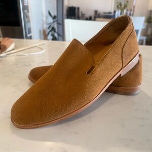 Tecovas Brown Suede Slip-On Loafers